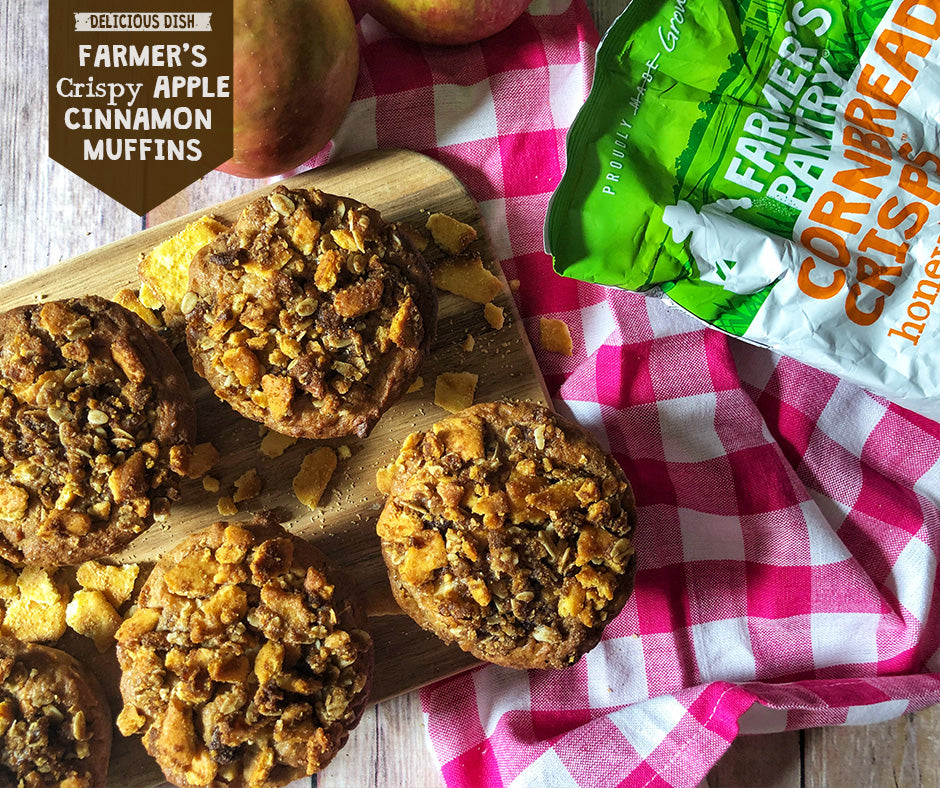 Farmer's Crispy Apple Cinnamon Muffins Recipe