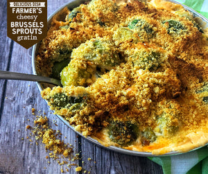 Farmer's Cheesy Brussels Sprouts Gratin
