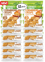 Original/Honey Butter Cornbread Crisps Variety Pack, 6 oz (12 Pack)